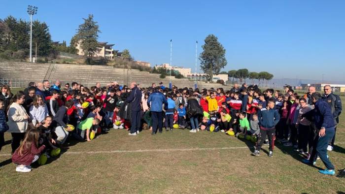 scuole in meta il futuro del rugby sannita sono gli studenti