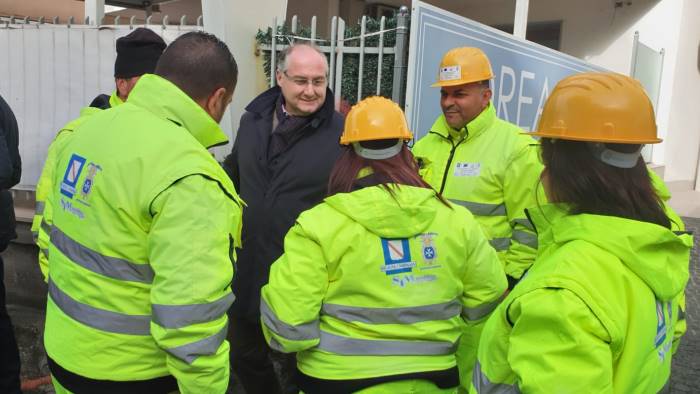 sopralluogo del presidente strianese a san marzano sul sarno