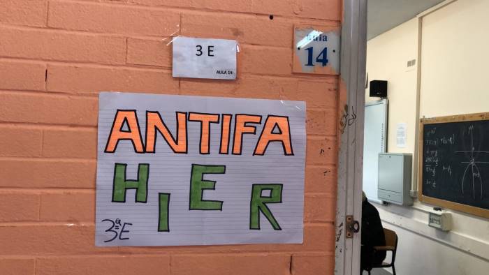 antifa hier gli studenti della campania sono antifascisti