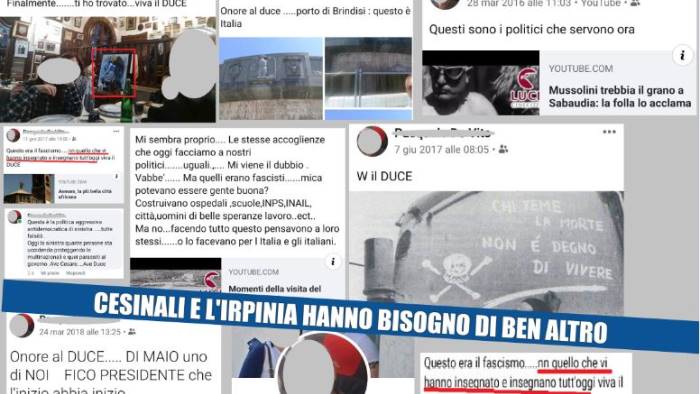 vicesindaco inneggia al fascismo le sardine dimettiti