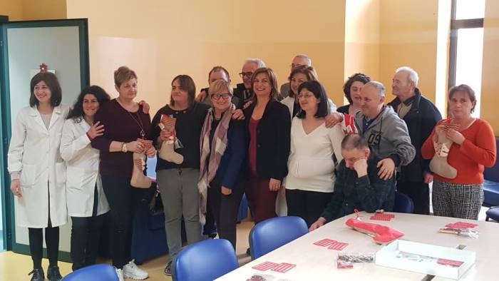 d amelio e morgante alla sps di bisaccia in visita ai pazienti