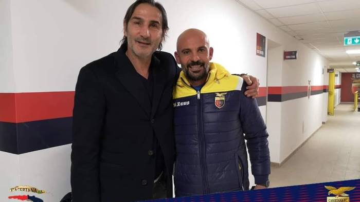 casertana visita speciale per mister ginestra