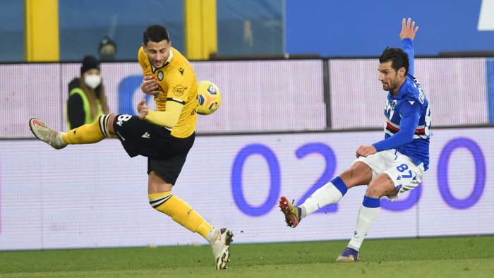 sampdoria udinese 2 1 torregrossa decisivo al debutto