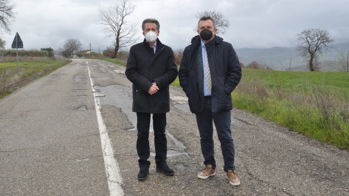 strade provinciali sopralluogo di di maria a pesco sannita