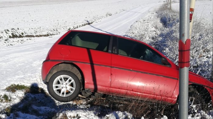 strade ghiacciate paura per un anziano