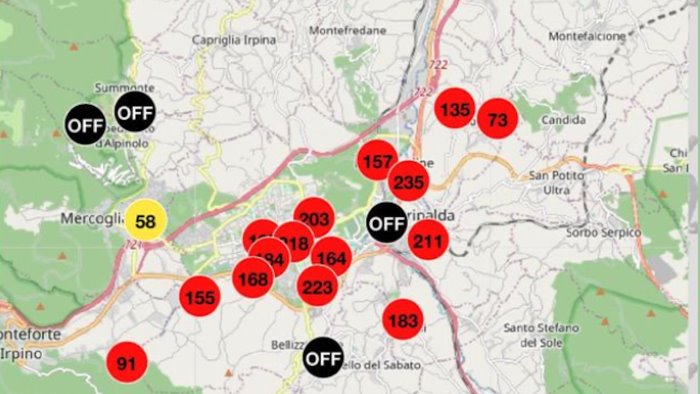 avellino aria pessima nella valle del sabato nuovo picco tra roghi e sforamenti