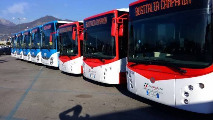 ubriaco va al deposito autobus e distrugge la vetrata del capolinea