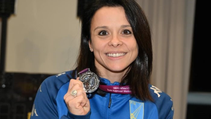 scherma paralimpica psquino d argento nella prova di sciabola