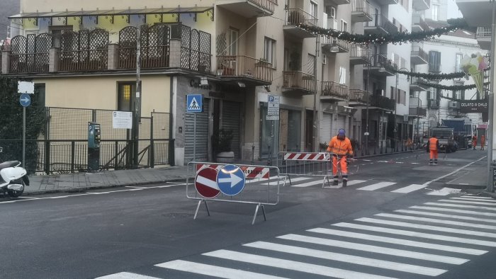 piano di sorrento rivoluzione del traffico per i lavori al sistema fognario