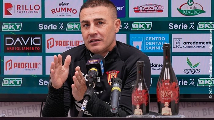 benevento cannavaro a frosinone voglio una squadra arrabbiata