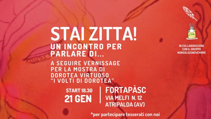 violenza di genere ad atripalda l evento di fortapasc stai zitta