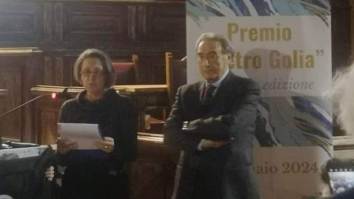 premio golia al senatore zecchino intellettuale che ama il sud