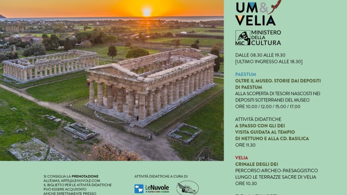 paestum e velia pronte ad accogliere i visitatori per la domenica gratuita