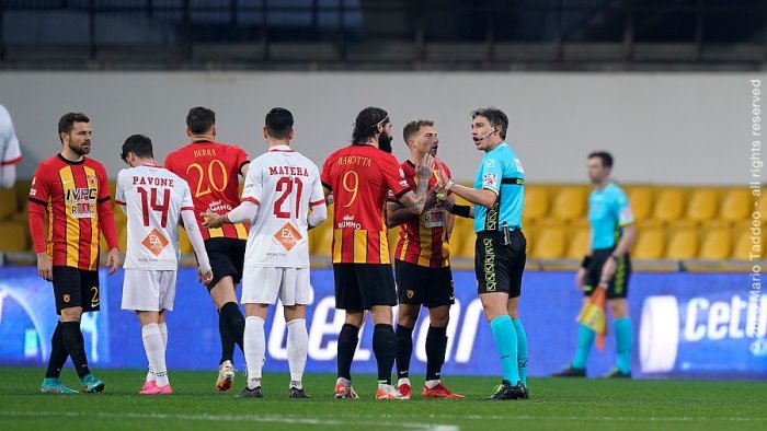 benevento turris retroscena gol de felice cosa ha detto l arbitro a marotta