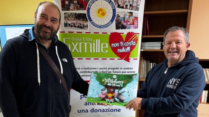 donati alfabetieri illustrati per i bambini della biblioteca parrocchiale