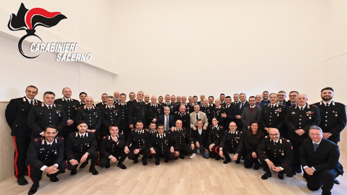 comandante carabinieri la gala visita reparto territoriale di nocera inferiore