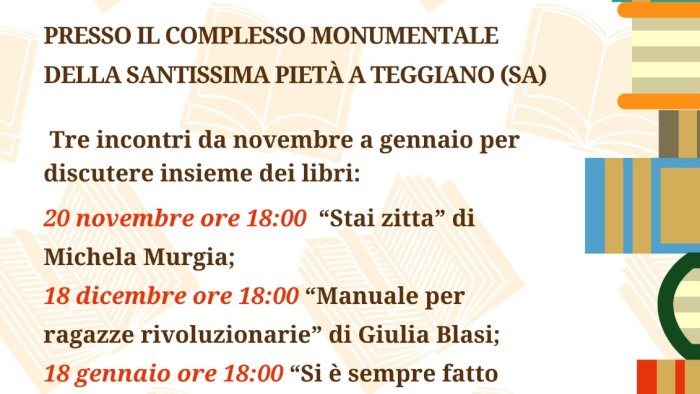 evento letture di sensibilizzazione a teggiano