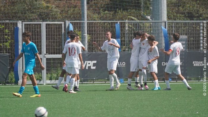 under 17 e 15 successi del benevento in casa del pineto