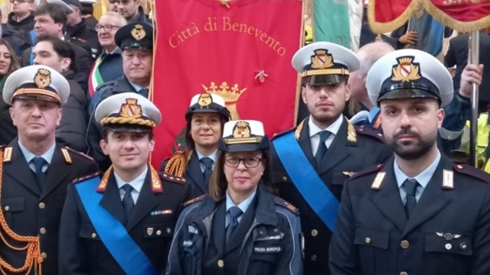 la polizia municipale di benevento celebra san sebastiano a caserta