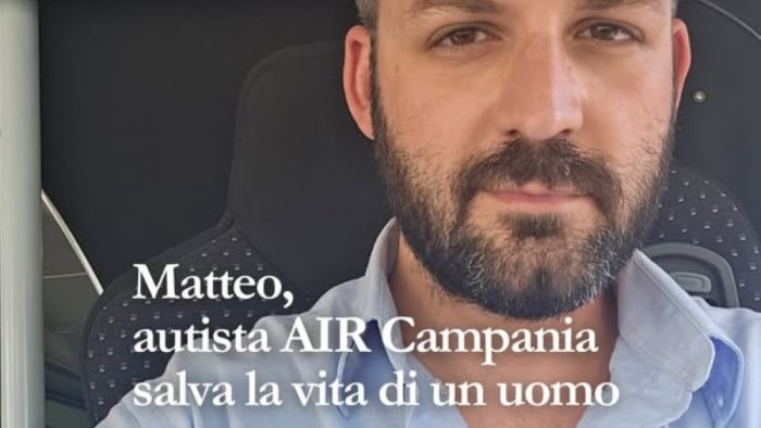 domiziana matteo autista dell air non ha esitato a salvare un uomo