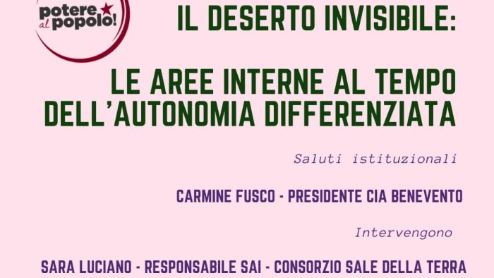 il deserto invisibile le aree interne al tempo dell autonomia differenziata