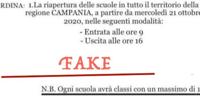 ordinanze fake chi le crea sara denunciato