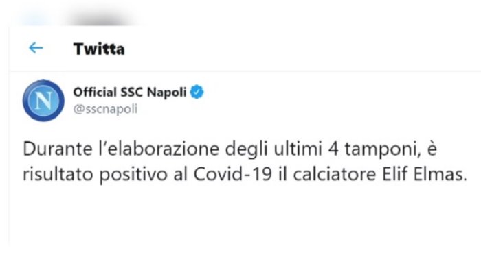 napoli anche elmas positivo al covid 19