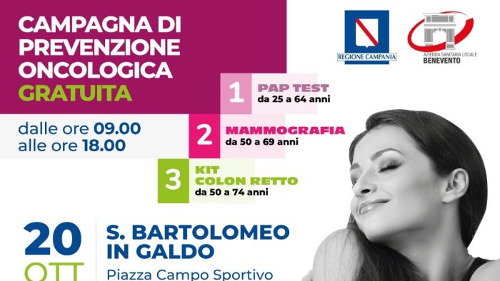 asl a san bartolomeo per l apertura del tour per lo screening contro i tumori