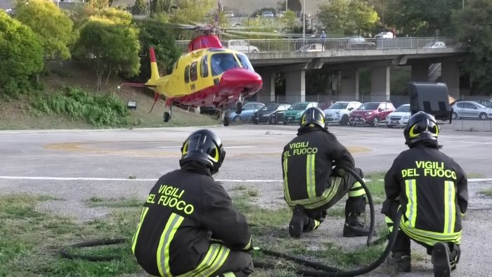 gravissimo incidente disperato trasferimento in elicottero da ariano a salerno