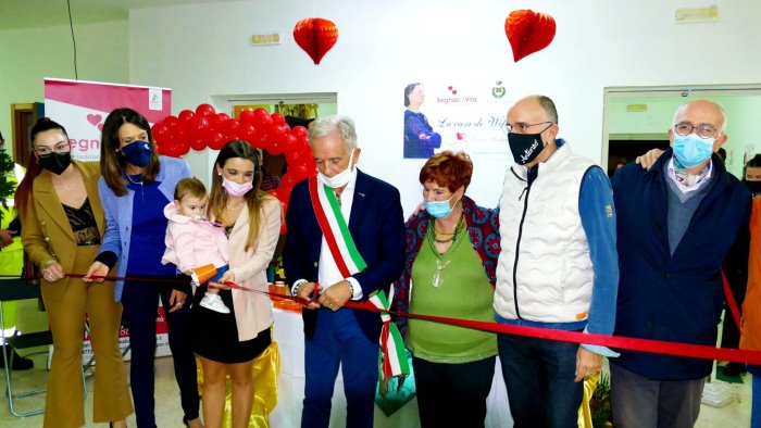 roccapiemonte inaugurata la casa di wilma