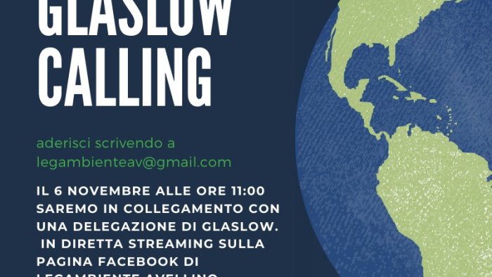 legambiente avellino in diretta con glasgow per parlare di clima