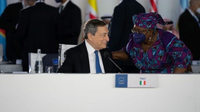 draghi al g20 multilateralismo unica via accordo sulla global tax