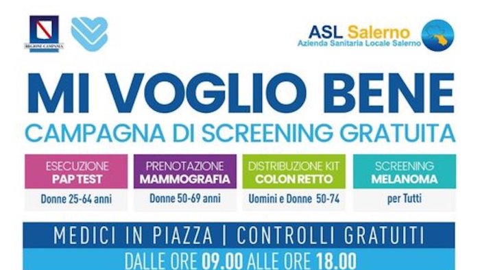 mi voglio bene la campagna di screening gratuiti fa tappa a sarno e pagani