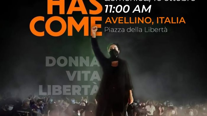 avellino domenica flash mob per le donne iraniane