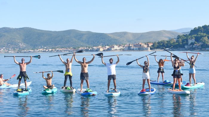 fotografando in sup grande successo per l iniziativa a castellabate