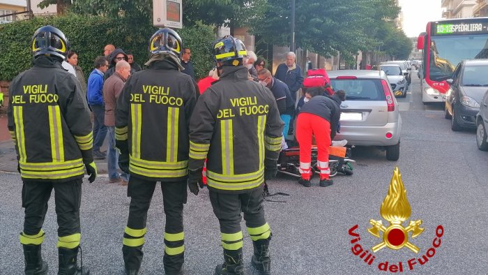 avellino scontro tra auto e moto in corso europa