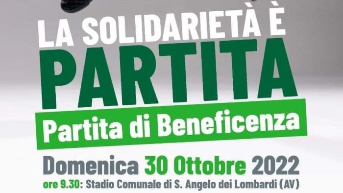 sant angelo dei lombardi tutto pronto per la partita della solidarieta