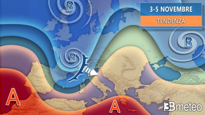 svolta autunnale cambia tutto in arrivo pioggia vento e neve