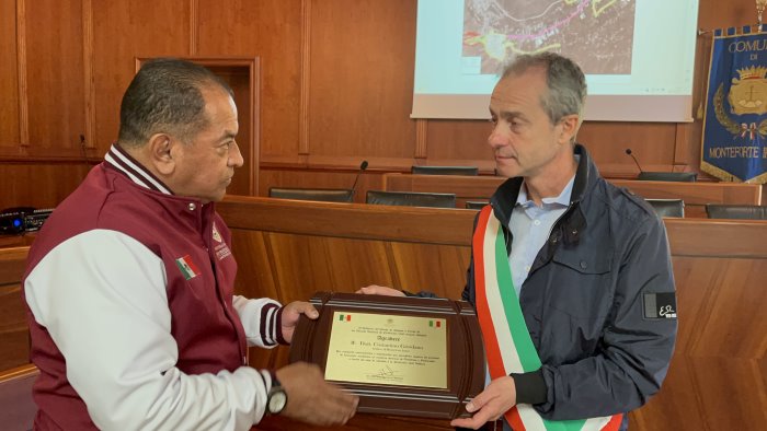 monteforte la protezione civile del messico visita i luoghi dell alluvione