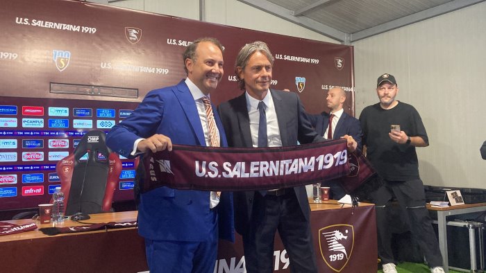 salernitana la diretta testuale della presentazione di filippo inzaghi