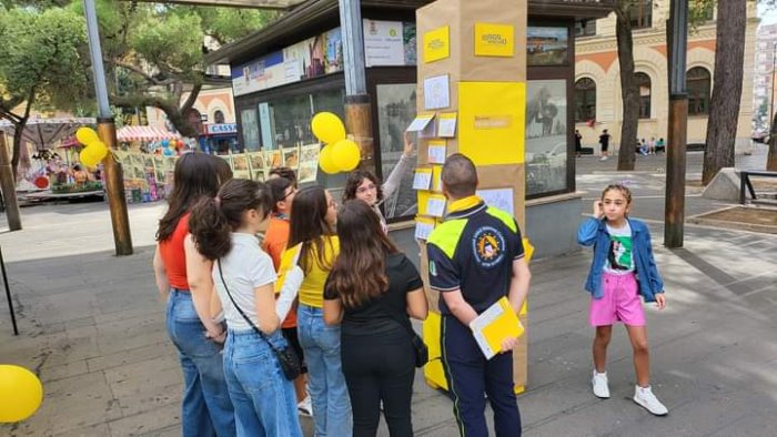 io non rischio ad eboli successo per l appuntamento in piazza con i volontari