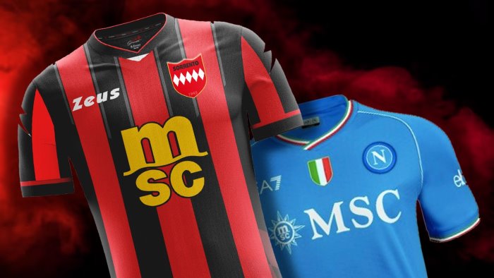 la curiosita il sorrento ha lo stesso sponsor del napoli