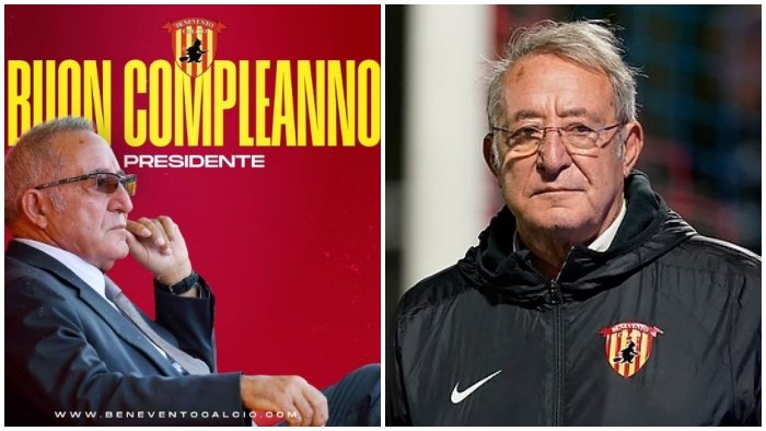 compleanno vigorito gli auguri del benevento calcio