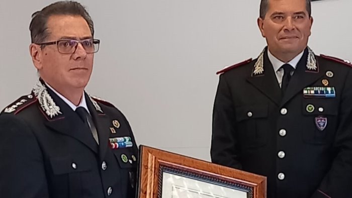 carabinieri forestali colonnello curto si congeda dopo 33 anni di servizio