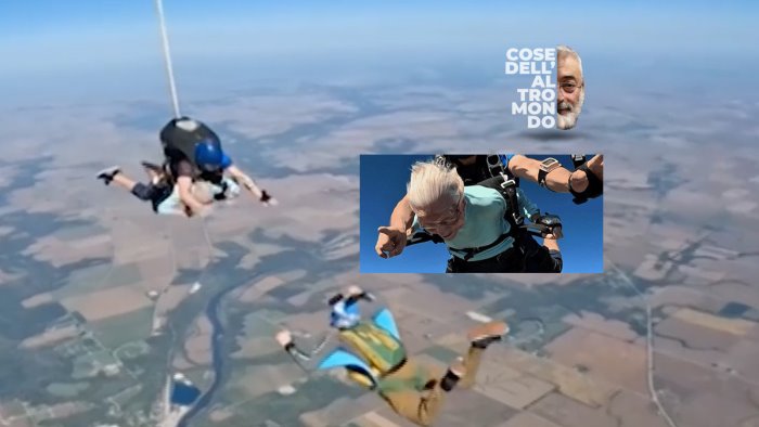 supernonna piu coraggiosa di sempre si e lanciata con il paracadute a 104 anni