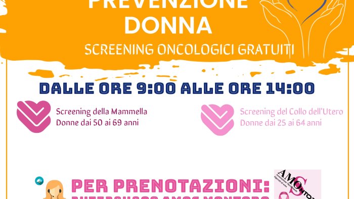 screening oncologici i camper asl sabato a montoro