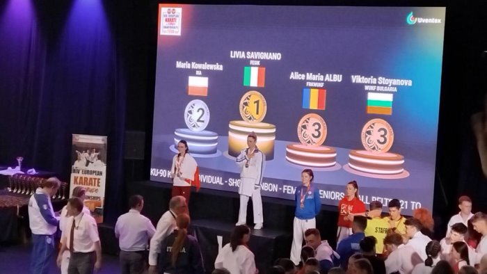 la montesarchiese livia savignano campionessa europea di karate