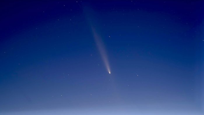 ariano francesco lops immortala la cometa del secolo nel rione tranesi