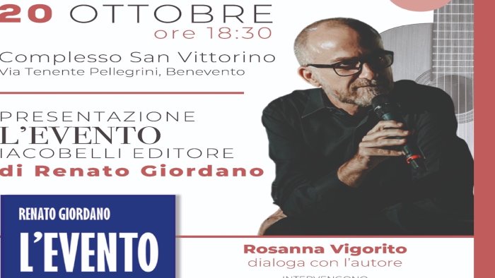 l evento renato giordano presenta il suo libro