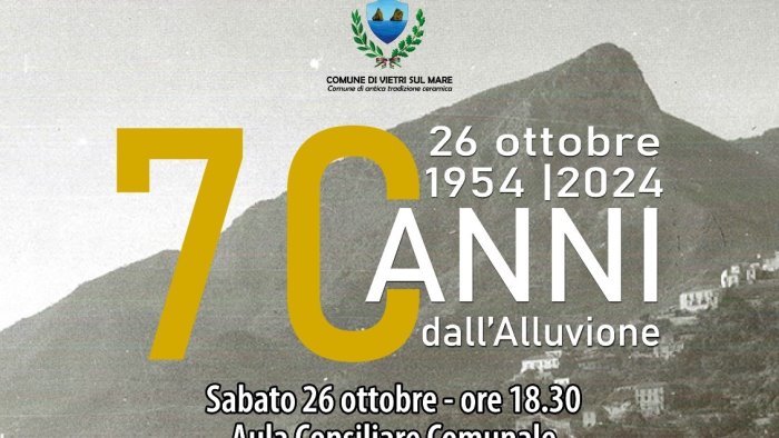 vietri sul mare ricorda la devastante alluvione dell ottobre 1954